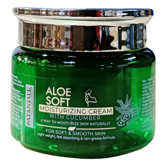 М'який зволожуючий крем для обличчя Алое Вера 50 г, Патанджалі; Aloe Soft Moisturizing Cream 50 g, Patanjali
