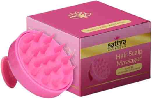 Массажер для кожи головы, розовый, Саттва Аюрведа; Scalp massager pink, Sattva Ayurveda