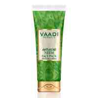Маска для лица против акне Ним, гвоздика и куркума 120 г, Ваади (Anti-acne neem face pack 120 g, Vaadi)