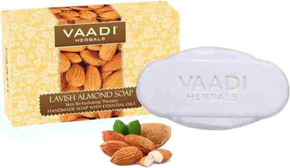Мило натуральне ручної роботи Розкішний мигдаль 75 г, Вааді; Lavish Almond Soap 75 g, Vaadi Herbal