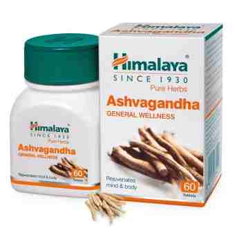 Ашваганда 60 таб, дозування 250 мг, Хiмалая; Ashvagandha 60 tab, Himalaya