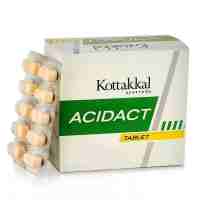 Ацидакт лечение заболеваний ЖКТ, язва, гастрит, 100 таб, Коттаккал;  Acidact 100 tabs., Kottakkal