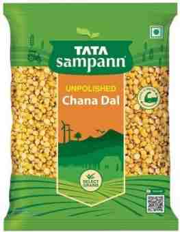 Чана дал нешліфований 500 г, Тата Сампанн,  Unpolished Chana Dal 500 g, Tata Sampann