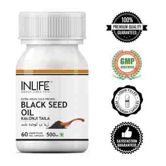 Масло Чорного тмину (Калонджи) 500 мг, 60 веган.капс. ІнЛайф; Black seed oil (Kolonji taila) 500 mg, 60 veg.caps., Inlife