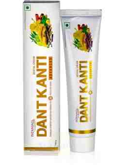 Аюрведичний зубний крем Дант Канті Едвансд 100 г, Патанджалі; Dant Kanti Advanced Dental Cream, 100 g, Patanjali