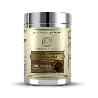 Натуральная травяная краска "Цвет: Темно - коричневый" 150 г, Кхади; Khadi Natural Herbal Hair Colour Dark brown, 150 g