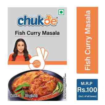 Смесь специй для рыбного карри 100 г, Чакди; Chukde Spices Fish Curry Masala, 100 g