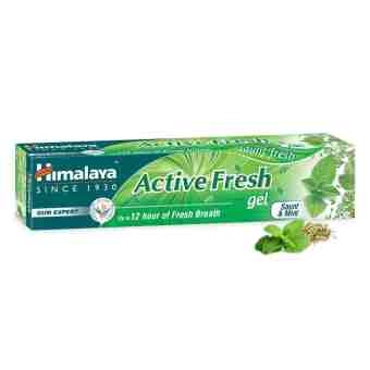 Зубна паста гелева Актів Фреш 80 г, Хімалая; Active fresh gel 80 g, Himalaya