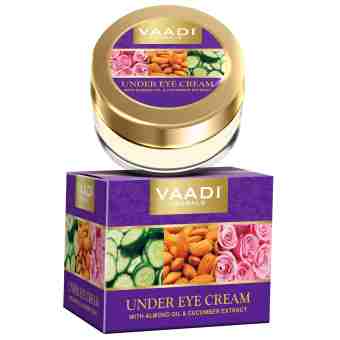 Крем під очі з мигдальным маслом і екстрактом огірка 30 г, Вааді; Under Eye Cream with Almond Oil & Cucumber Extract 30 g, Vaadi