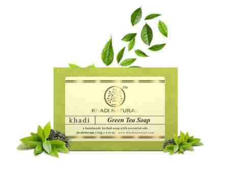 Аюрведичне мило Зелений чай 125 г, Кхаді; Green Tea Soap 125 g, Khadi Natural