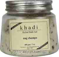 Соль для ванны Наг чампа 200 г Кхади Herbal bath salt Nag Champa 200 g Khadi