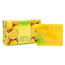 Натуральне освіжаюче мило з лимоном та базиліком 75 г, Вааді; Refreshing Lemon and Basil soap 75 g, Vaadi