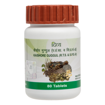 Кайшор гуггул  80 таб., Патанджалі; Kaishore Guggul 80 tab., Patanjali