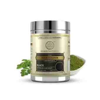 Натуральна трав`яна фарба "Колір: Чорний" 150 г, Кхаді; Khadi Natural Herbal Hair Colour Black, 150 g