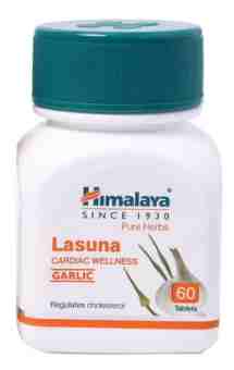 Ласуна, допомога судинам, 60 таб, Хімалая; Lasuna, 60 tabs, Himalaya