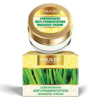 Крем массажный с лемонграссом против пигментации 25 г, Ваади; Lemongrass anti - pigmentation massage cream 25 g, Vaadi Herbals