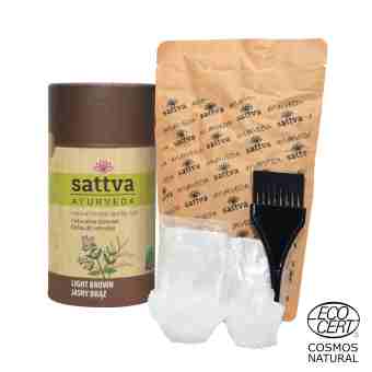 Хна для волос  "Светло-коричневая" 150 г, Саттва Аюрведа; Sattva Ayurveda Henna Light brown 150 g