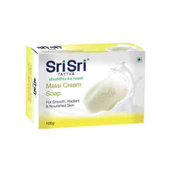 Крем-мило «Малай» 100 г, Шрі Шрі Таттва; Malai cream soap 100 g, Sri Sri Tattva