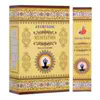 Благовония Медитация 15 г, Аюрведик; Ayurvedic Meditation 15 g, Ayurvedic