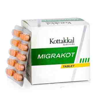 Мігракот, лікування мигрені, 100 таб., Коттаккал Аюрведа; Migrakot 100 tab., Kottakkal