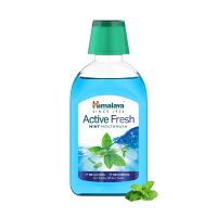 Аюрведический ополаскиватель для полости рта Мята 215 мл , Хималая;  Active Fresh Mint Mouthwash 215 ml, Himalaya