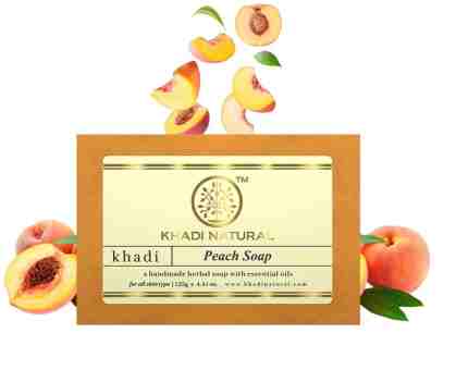 Аюрведичне мило Персик125 г, Кхаді; Peach Soap 125 g, Khadi Natural