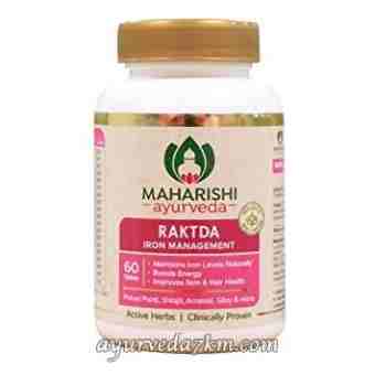 Рактда, кроветворное средство 60 таб, Махариши Аюрведа; Raktda, 60 tabs, Maharishi Ayurveda