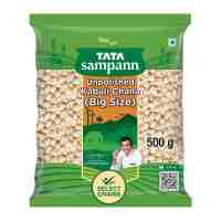Цельный нут 500 г, Тата Сампанн; Unpolished Kabuli Chana (Big Size), 500 g, Tata Sampann