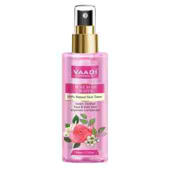Тоник - спрей натуральный Розовая вода 110 мл, Ваади; Natural Skin Toner Rose water 110 ml, Vaadi