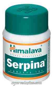 Серпіна, для зниження артеріального тиску, 100 таб., Хімалая; Serpina 100 tab., Himalaya