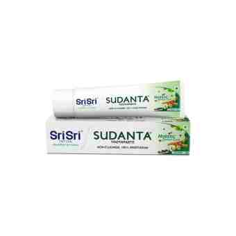 Зубная паста без фтора Суданта 100 г + зубная щетка, Шри Шри Таттва; Tooth paste Sudanta 100 g + toothbrush, Sri Sri Tattva