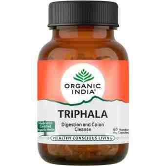 Трифала 60 капс., дозировка  480 мг, Органик Индия; Triphala 60 caps., 480 mg., Organic India