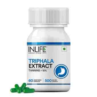 Трифала экстракт 60 веган.капсул, дозировка 500 мг, Инлайф; Triphala Extract Supplement (Tannins>15%), 500mg, 60 Veg. Capsules