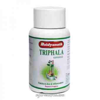 Трифала Гуггул, 80 таб, Бейденат; Triphala Guggulu, 80 tabs, Baidyanath