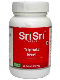 Трифала 60 таб., дозировка 550 мг, Шри Шри Таттва; Triphala 60 tab. Sri Sri Tattva