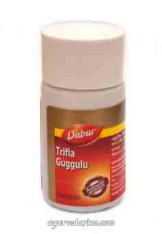 Трифала Гуггул 40 таб., Дабур; Trifla Guggulu 40 tab., Dabur