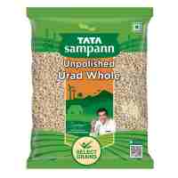 Урид дал цельный нешлифованный 500 г, Тата Сампанн; Unpolished Whole Urad dal 500 g, Tata Sampann