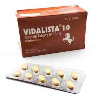 Відаліста 10 (Тадалафіл 10 мг) 10 таб., Центуріон Ремедіс ЛТД; Vidalista 10 (Tadalafil tab. IP 10 mg) 10 tab
